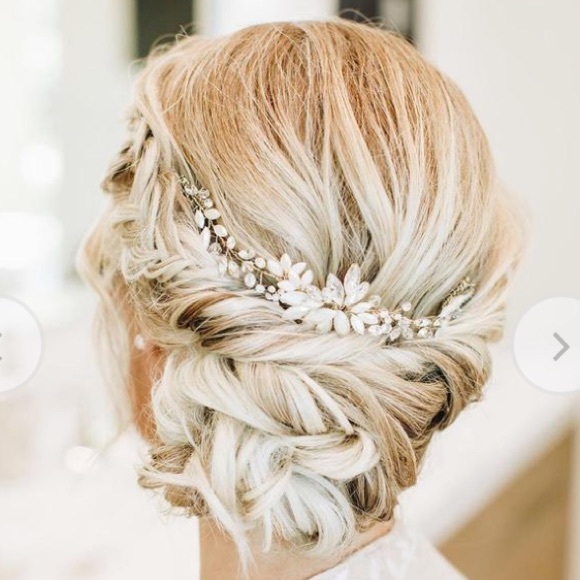 Brides & Hairpins RHEA HALO COMB silver bridal